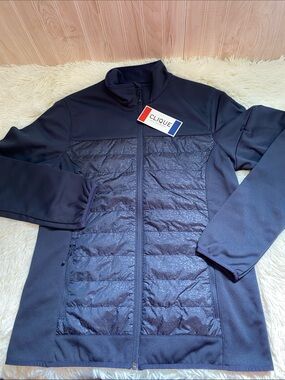 NWT ❤️ Women's Navy Quilted Hybrid Jacket